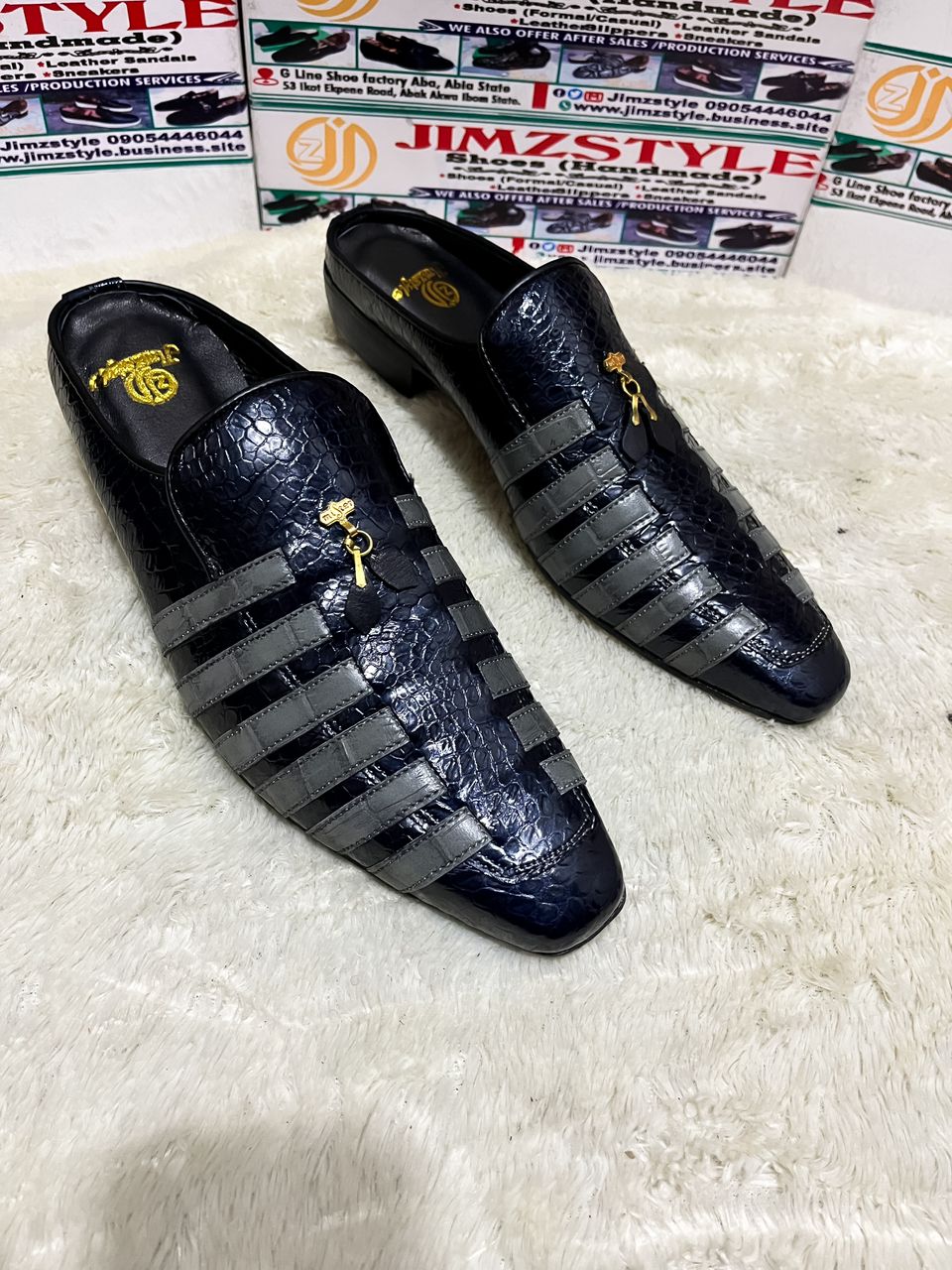 JimzAzure Half-Shoe